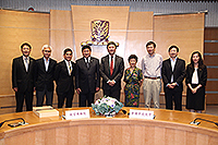 A group photo of guests attending the signing ceremony